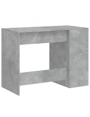 Scrivania Grigio Cemento 102x50x75 cm in Legno Multistrato