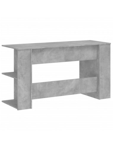 Scrivania Grigio Cemento 140x50x75 cm in Legno Multistrato