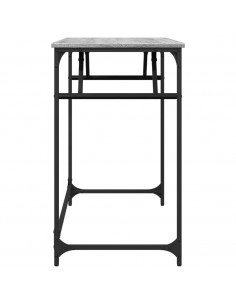 Scrivania Grigio Sonoma 100x45x76cm Legno e Acciaio a Polvere