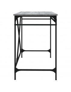Scrivania Grigio Sonoma 100x50x75 cm Legno Multistrato e Ferro