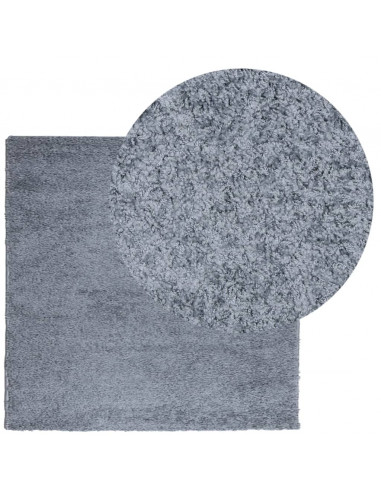 Tappeto Shaggy a Pelo Lungo Moderno Blu 240x240 cm