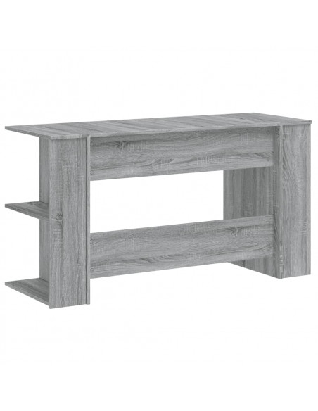 Scrivania Grigio Sonoma 140x50x75 cm in Legno Multistrato