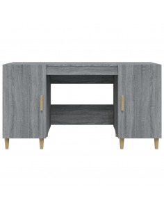 Scrivania Grigio Sonoma 140x50x75 cm in Legno Multistrato 2
