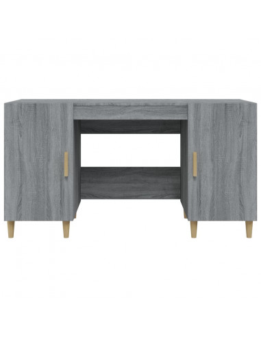 Scrivania Grigio Sonoma 140x50x75 cm in Legno Multistrato