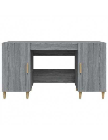 Scrivania Grigio Sonoma 140x50x75 cm in Legno Multistrato