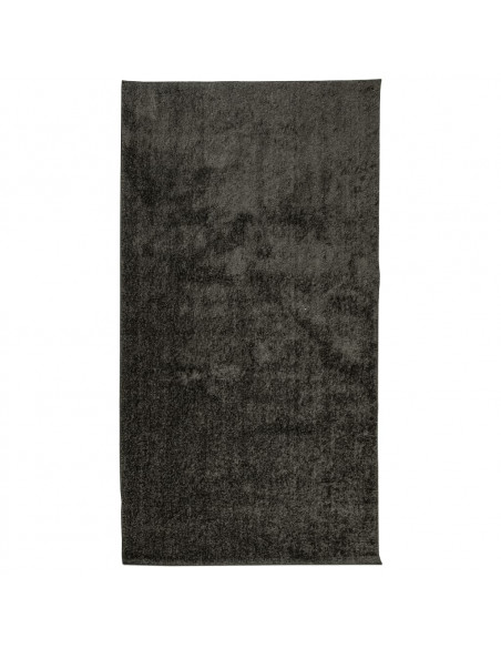 Tappeto a Pelo Lucido Lungo ISTAN Effetto Antracite 80x150 cm