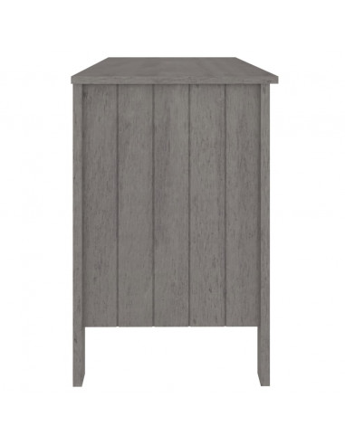 Scrivania HAMAR Grigio Chiaro 113x50x75 cm in Legno di Pino
