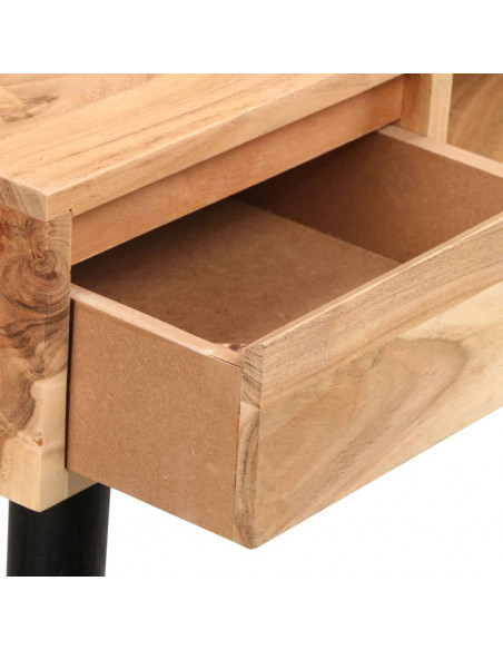 Scrivania in Legno Massello di Acacia 118x45x76 cm