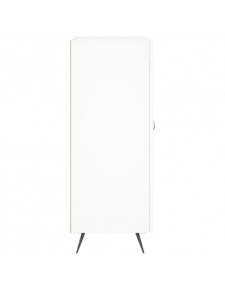 Credenza Bianca 69,5x34x90 cm in Legno Multistrato