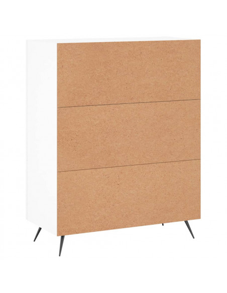 Credenza Bianca 69,5x34x90 cm in Legno Multistrato