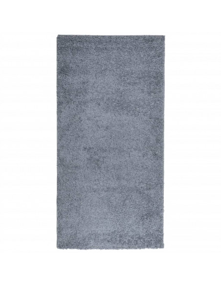 Tappeto Shaggy a Pelo Lungo Moderno Blu 100x200 cm