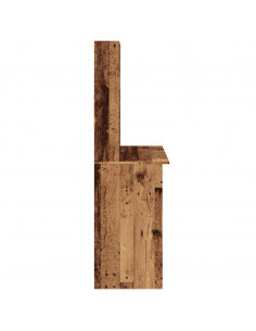 Scrivania Mensole Legno Antico 102x45x148 cm Legno Multistrato 2