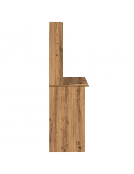 Scrivania Mensole Rovere Artigianale 102x45x148 cm Multistrato