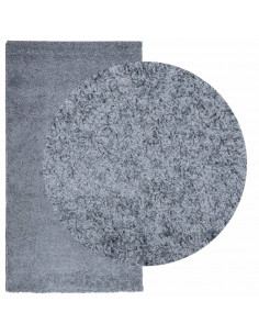 Tappeto Shaggy a Pelo Lungo Moderno Blu 80x150 cm 2