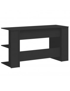 Scrivania Nera 140x50x75 cm in Legno Multistrato