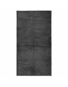 Tappeto IZA a Pelo Corto Aspetto Scandinavo antracite 80x150 cm