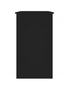Scrivania Nera 90x45x76 cm in Legno Multistrato