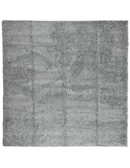 Tappeto Shaggy a Pelo Lungo Moderno Verde 120x120 cm