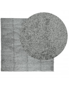 Tappeto Shaggy a Pelo Lungo Moderno Verde 120x120 cm 2
