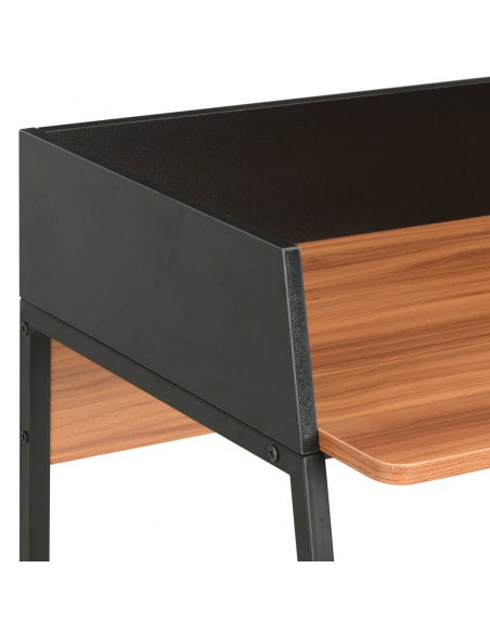 Scrivania Nera e Marrone 90x60x88 cm