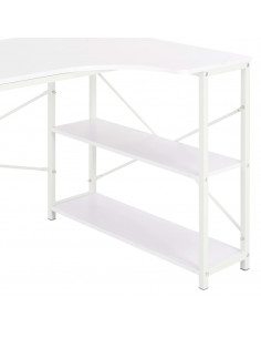 Scrivania per Computer Bianca 120x72x70 cm 2