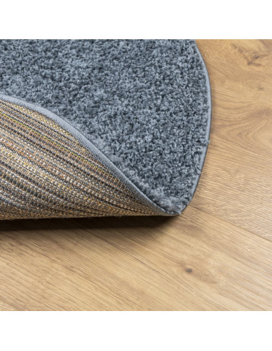Tappeto Shaggy a Pelo Lungo Moderno Blu Ø 240 cm