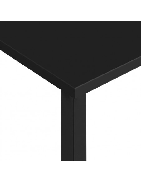 Scrivania per Computer Nera 105x55x72 cm in MDF e Metallo