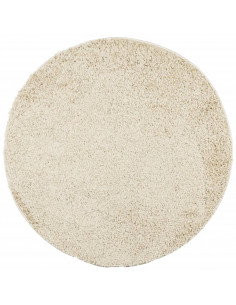 Tappeto Shaggy a Pelo Lungo Moderno Oro Ø 120 cm