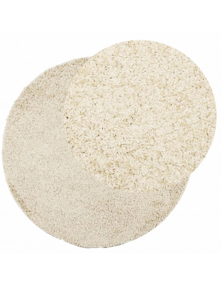 Tappeto Shaggy a Pelo Lungo Moderno Oro Ø 120 cm