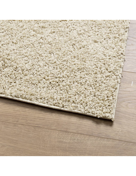 Tappeto Shaggy a Pelo Lungo Moderno Oro 200x200 cm