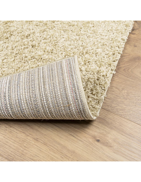 Tappeto Shaggy a Pelo Lungo Moderno Oro 200x200 cm