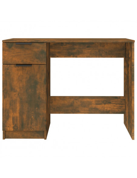Scrivania Rovere Fumo 100x50x75 cm in Legno Multistrato