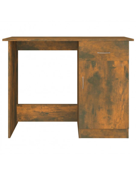 Scrivania Rovere Fumo 100x50x76 cm in Legno Multistrato