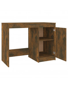 Scrivania Rovere Fumo 100x50x76 cm in Legno Multistrato 2