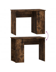 Scrivania Rovere Fumo 100x55x75 cm in Legno Multistrato