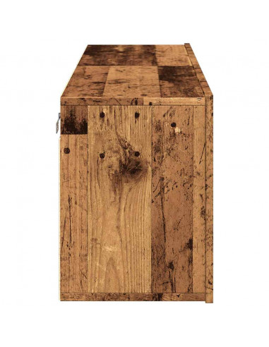 Mobili TV a Parete 2pz Legno Antico 60x30x41 cm