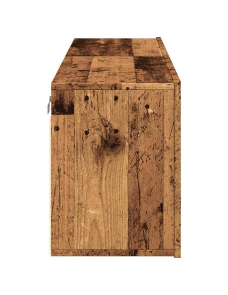 Mobili TV a Parete 2pz Legno Antico 60x30x41 cm