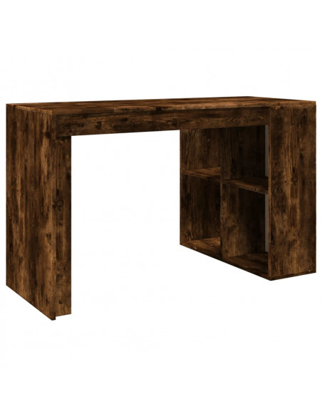 Scrivania Rovere Fumo 123,5x73,5x75 cm in Legno Multistrato