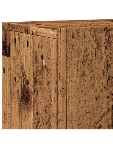 Mobili TV a Parete 2pz Legno Antico 60x30x41 cm