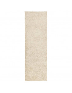 Tappeto Shaggy a Pelo Lungo Moderno Oro 80x250 cm