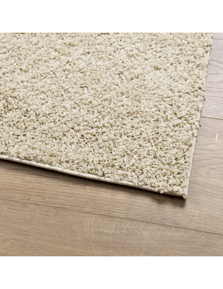 Tappeto Shaggy a Pelo Lungo Moderno Oro 80x250 cm
