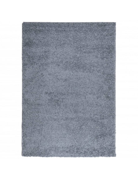 Tappeto Shaggy a Pelo Lungo Moderno Blu 120x170 cm