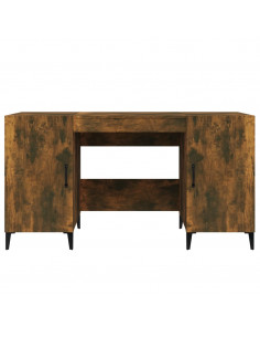 Scrivania Rovere Fumo 140x50x75 cm in Legno Multistrato
