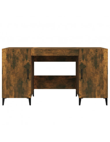 Scrivania Rovere Fumo 140x50x75 cm in Legno Multistrato