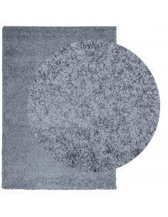 Tappeto Shaggy a Pelo Lungo Moderno Blu 120x170 cm 2