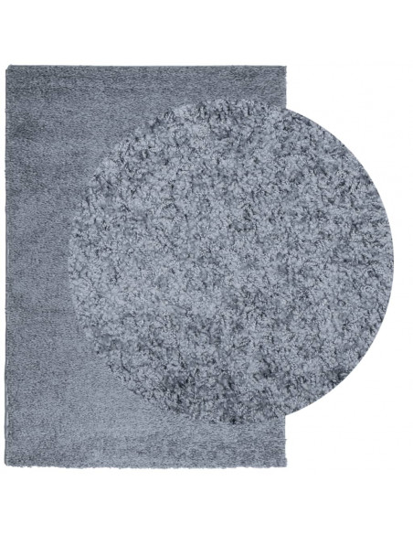 Tappeto Shaggy a Pelo Lungo Moderno Blu 120x170 cm