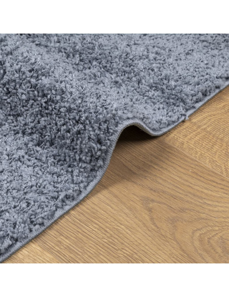 Tappeto Shaggy a Pelo Lungo Moderno Blu 120x170 cm