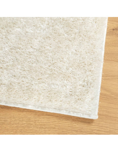 Tappeto a Pelo Lucido Lungo ISTAN Effetto Crema 80x150 cm