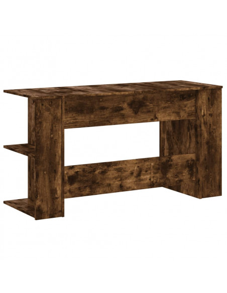 Scrivania Rovere Fumo 140x50x75 cm in Legno Multistrato