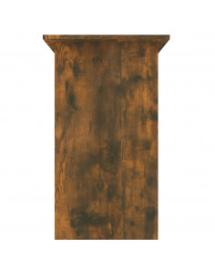Scrivania Rovere Fumo 80x45x74 cm in Legno Multistrato 2